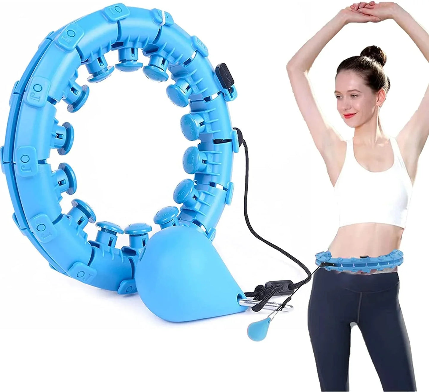 Weighted Hula Hoop â Adjustable Fit Hoop for Weight Loss
